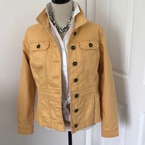 Yellow denim jacket. Like new condition.